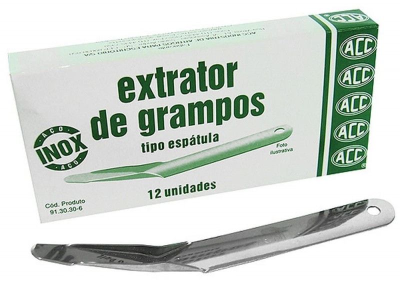 EXTRATOR GRAMPO ESPATULA INOX ACC - 1 UNIDADE