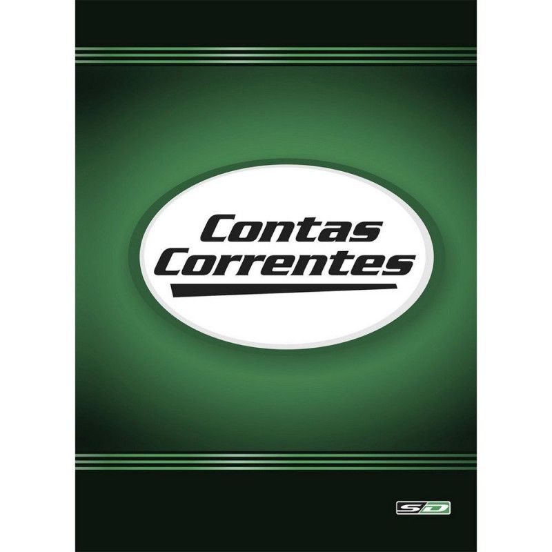 LIVRO CONTA CORRENTE 1/4 100 FOLHAS SAO DOMINGOS - REF. 5093 - PACOTE COM 5 UNIDADES