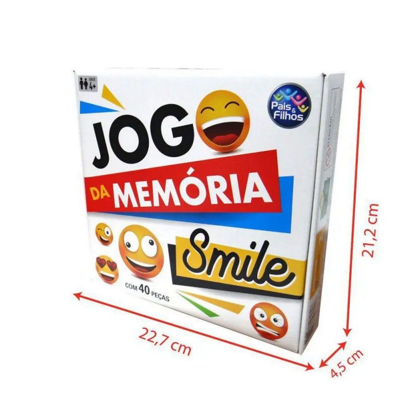 JOGO MEMORIA SMILE PAIS E FILHO - REF. 7270 - 1 UNIDADE