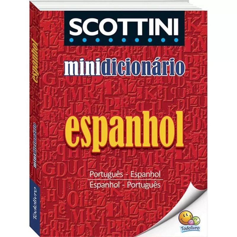DICIONARIO ESPANHOL/PORTUGUES MINI SCOTTINI - REF. 0034-4 - 1 UNIDADE