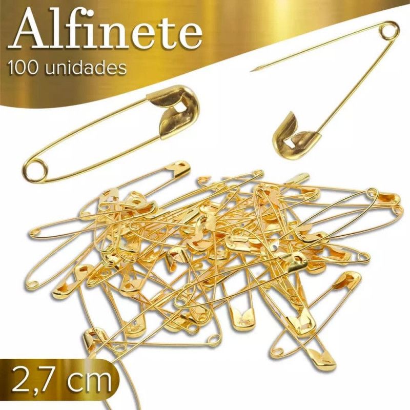 ALFINETE SEGURANCA N. 0 COM 100 UNIDADES NYBC - 1 PACOTE