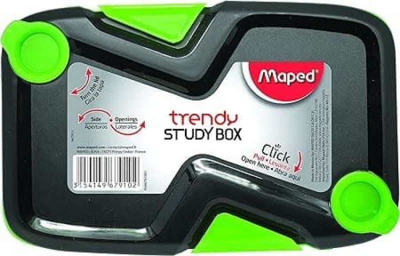 ESTOJO BOX PLASTICO STUDY SORTIDO MAPED - REF. 967910 - 1 UNIDADE
